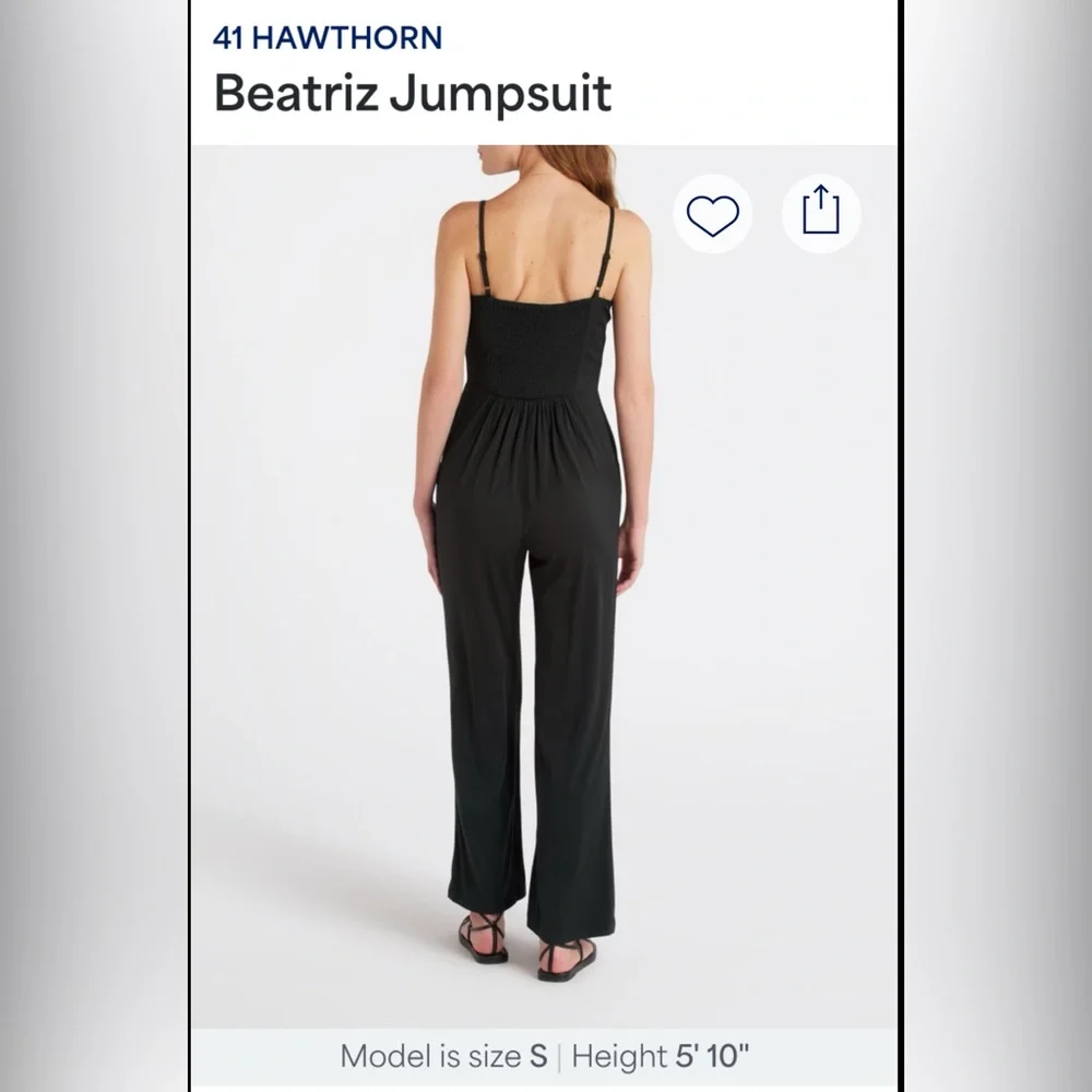 41 Hawthorn Beatriz  Black Jumpsuit - Picture 2 of 8